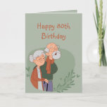 Happy 80th Birthday Funny Golden Years Old Age Karte<br><div class="desc">Happy 80th Eighty Birthday  Funny Golden Years Old Age Humor</div>