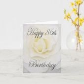 Happy 86. Geburtstag Weiße Blume Karte (Gelbe Blume)