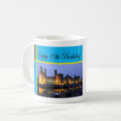 Happy 89. Geburtstag Caernarfon Castle Kaffeetasse (Vorderseite Links)