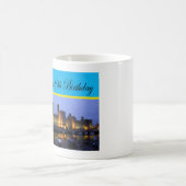 Happy 89. Geburtstag Caernarfon Castle Kaffeetasse (Mittel)