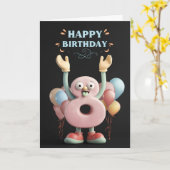 Happy 8. Geburtstagskarte Karte (Gelbe Blume)