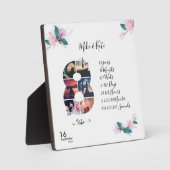 Happy 8. Jubiläum ,Custom Foto Collage Fotoplatte (Vorderseite)