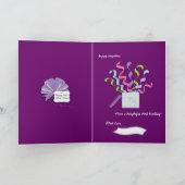 Happy 90. Geburtstag 3 Panel Karte (Innenseite)