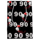 Happy 90. Geburtstag Balloons Mittlere Geschenktas Geschenktüte (Vorderseite)