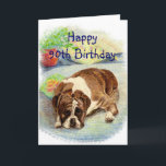 Happy 90. Geburtstag Erleben Sie spannenden Spaß B Karte<br><div class="desc">Haben Sie eine Person,  die Boxer,  Hunde oder Gefühl blau in ihrem Alter Liebe? Sie sind nicht sehr aufgeregt über ihren Geburtstag. Dieser traurig aussehende Boxer Hund wird sie zum 90.</div>