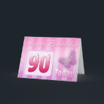 Happy 90. Geburtstag Grand Mother Great-Aunt-Mama Karte<br><div class="desc">Grußseite 1: Herzlichen Glückwunsch zu Ihrem Geburtstag. Grußseite 2: Denken Sie an Sie mit Liebe an Ihren Geburtstag und wünschen Ihnen alles,  was Ihnen heute und immer Freude und Glück bringt.</div>
