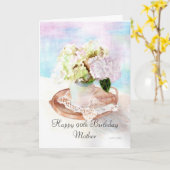Happy 90. Geburtstagsmutter Karte (Gelbe Blume)