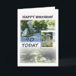 Happy 90th Birthday Greeting Card Karte<br><div class="desc">Eine einfache,  aber elegante Karte,  um einen 90. Geburtstag für ihn zu feiern. Ich bin froh,  eine meiner Karten für Sie anpassen zu können und Sets von Karten und Einladungen für Ihren besonderen Anlass zu erstellen.</div>