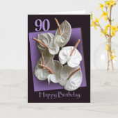 Happy 90th Birthday Greeting Card Karte (Gelbe Blume)