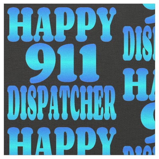 Happy 911 Dispatcher Stoff (Nahaufnahme)