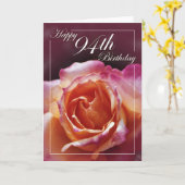 Happy 94. Geburtstag Karte (Gelbe Blume)