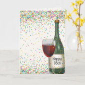Happy 95. Geburtstagsflasche Karte (Gelbe Blume)
