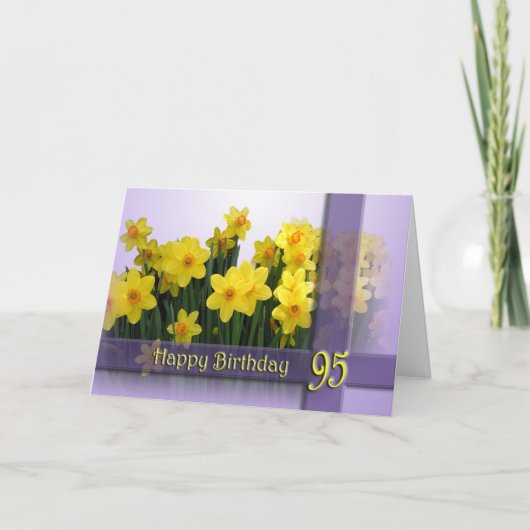 Happy 95. Geburtstagskarte Karte (Vorderseite)