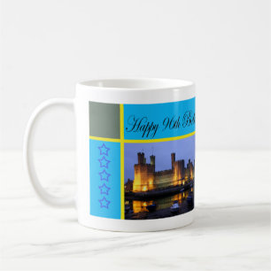 Happy 96. Geburtstag Caernarfon Castle Kaffeetasse