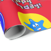 Happy 9. Geburtstag Wrapping Paper Balloons #9 Geschenkpapier (Rolleneckpunkt)