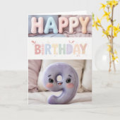 Happy 9. Geburtstagskarte Karte (Gelbe Blume)