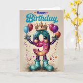 Happy 9. Geburtstagskarte Karte (Gelbe Blume)
