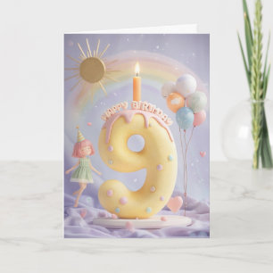 Happy 9. Geburtstagskarte Karte
