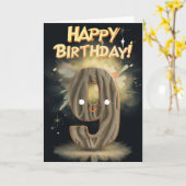 Happy 9. Geburtstagskarte Karte (Gelbe Blume)