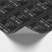 HAPPY 9TH BIRTHDAY; Art Deco Style w/ Custom Name Geschenkpapier (Ecke)