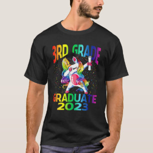 Happy Abschluss 3Rd Grade Graduate 2023 Einhorn T-Shirt
