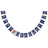 Happy Abschluss Basketball Blue Bunting Banner (Alle)