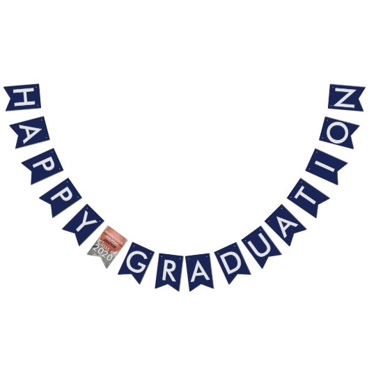 Happy Abschluss Basketball Blue Bunting Banner (Alle)