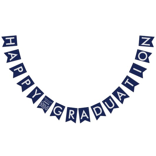 Happy Abschluss Blue School Bunting Banner (Alle)