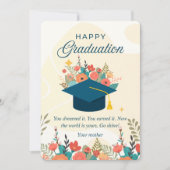 Happy Abschluss Card für Sohn oder Tochter Dankeskarte (Vorderseite)