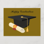 Happy Abschluss Feiertagspostkarte (Vorderseite)