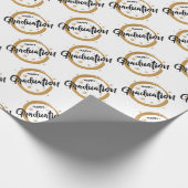 Happy Abschluss Geschenkpapier (Ecke)