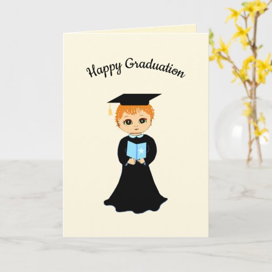 Happy Abschluss Karte (Gelbe Blume)