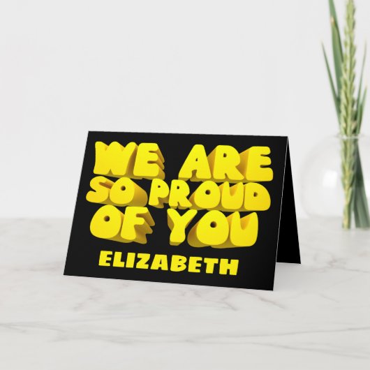 Happy Abschluss Karte (Vorderseite)