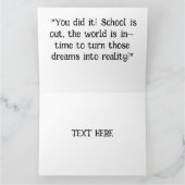 Happy Abschluss Karte (Innenseite)