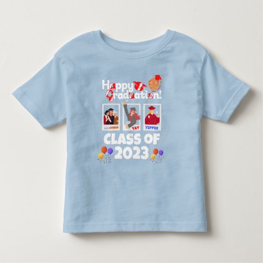 Happy Abschluss Klasse von 2023 Smart Cookie T-Shi Kleinkind T-shirt (Vorderseite)