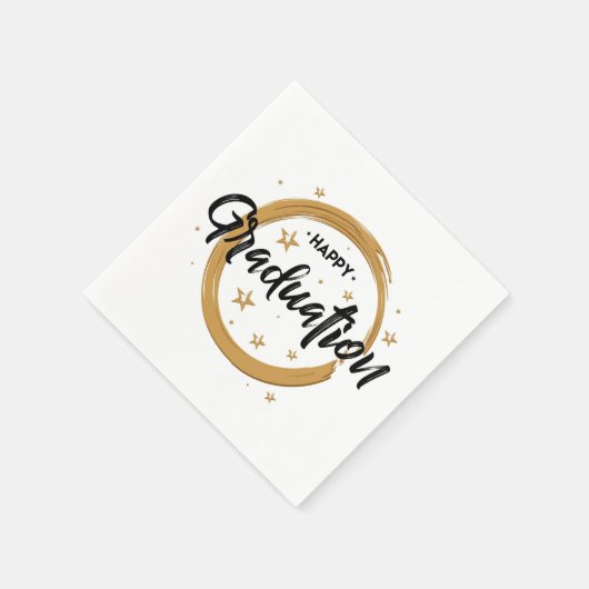 Happy Abschluss Serviette (Ecke)