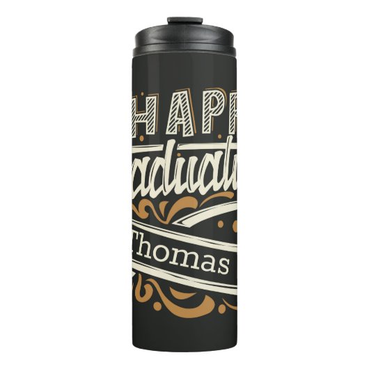 Happy Abschluss Thermosbecher (Vorderseite)