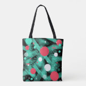 Happy Abstrakt Print Tote Bag Tasche (Rückseite)