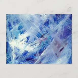 Happy abstrakte Acrylmalerei Postkarte