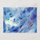 Happy abstrakte Acrylmalerei Postkarte (Vorderseite)