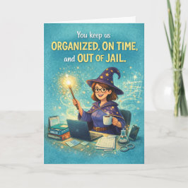 Happy Admin Pro Day - You're a Wizard! Karte