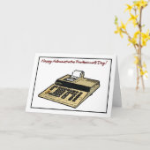 Happy Administrative Professional Day Calculator Karte (Gelbe Blume)