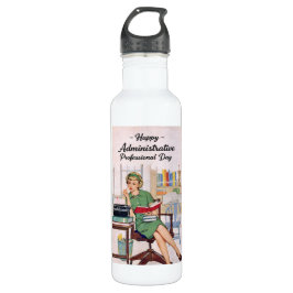 Happy Administrative Professional Day - Retro Edelstahlflasche