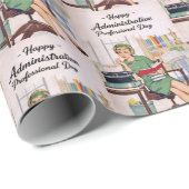 Happy Administrative Professional Day, Retro Geschenkpapier (Rolleneckpunkt)
