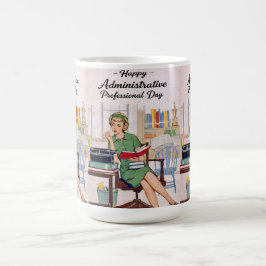 Happy Administrative Professional Day - Retro Kaffeetasse