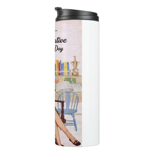 Happy Administrative Professional Day - Retro Thermosbecher (Nach rechts gedreht)