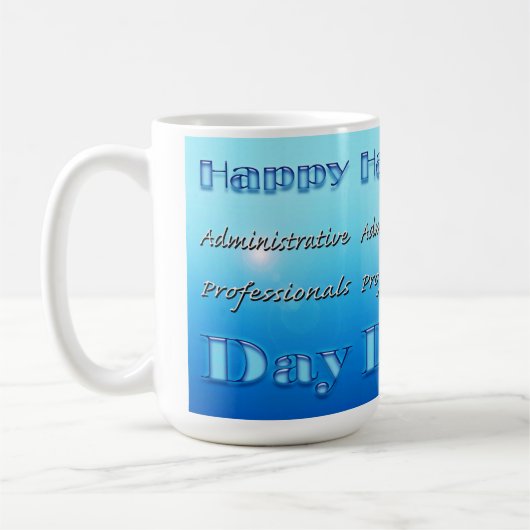 Happy Administrative Professionals Day Blue Kaffeetasse (Links)