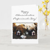 Happy Administrative Professionals Day Boxer Card Karte (Gelbe Blume)