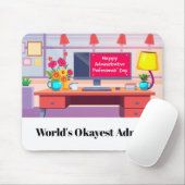 Happy Administrative Professionals Day Desk Mousepad (Mit Mouse)