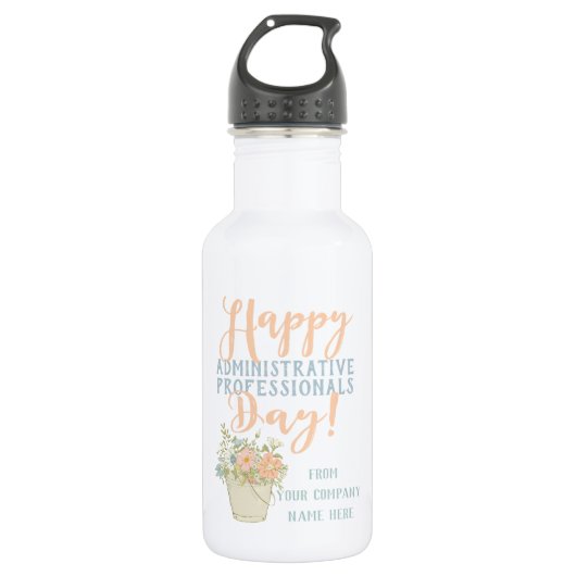 Happy Administrative Professional's Day Gift Edelstahlflasche (Vorderseite)